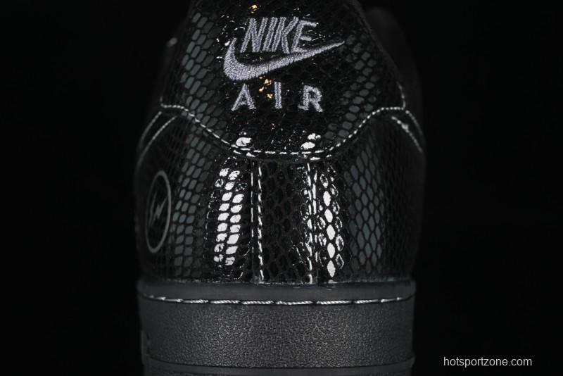 Nike Air Force 1'07 Low Lightning Collaboration Black Snake Scale Casual Sneakers - SC9207-529