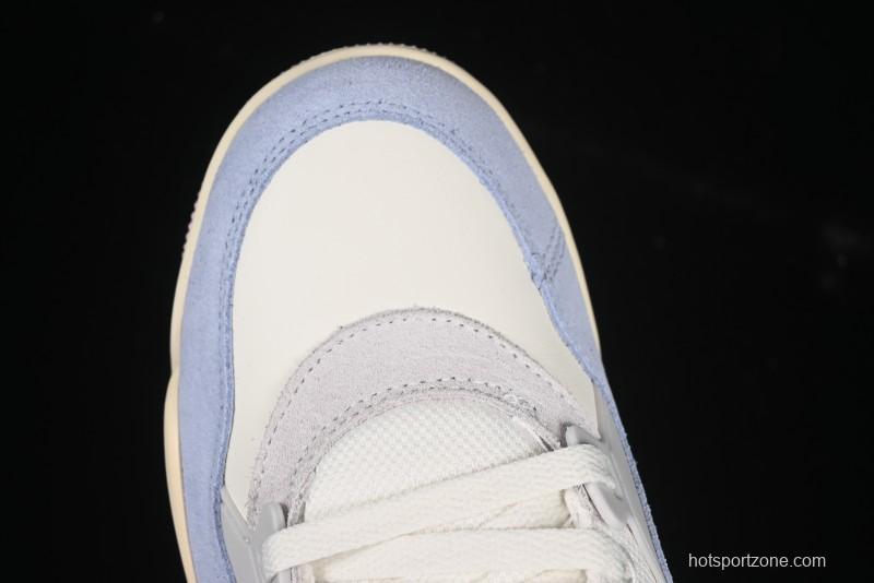 Nike Air Jordan 4 Remastered Retro Sneakers with Textile Mesh and Suede Upper - IB4466-025