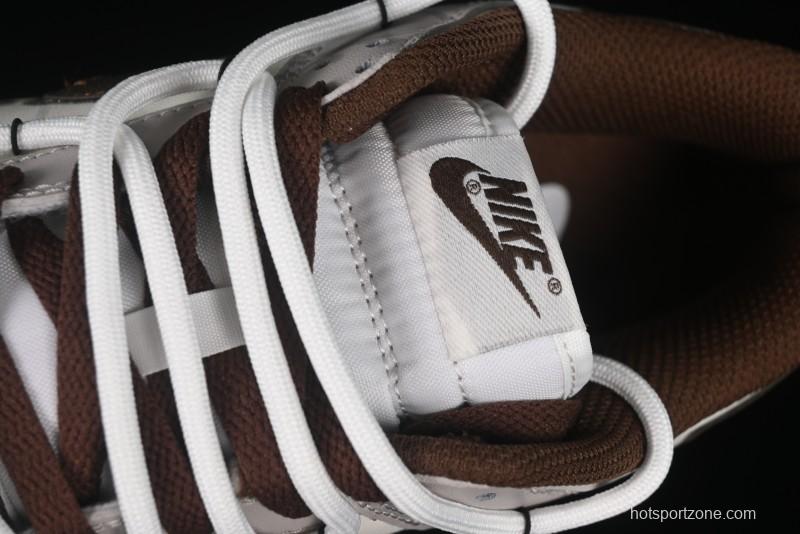 Nike Dunk Low Koala Party Distressed Grid Low-Top Casual Skate Shoes - DD1503-124