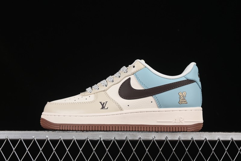 Nike Air Force 1 '07 Low LV Collaboration Summer Blue Casual Sneakers - JJ2508-702