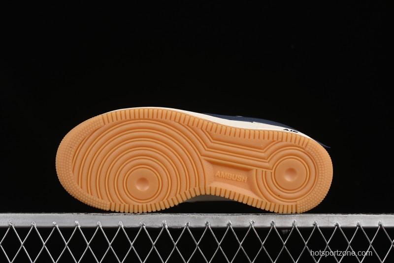 Nike Air Force 1 '07 Low Gucci Collaboration Large Swoosh Gum Sole Casual Sneakers - XS3464-576