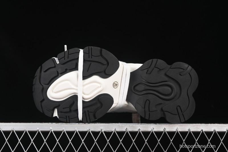 GG-CC Star-Design Lace-Up Hollow-Out Platform Sneakers with 5cm Height Boost - G25U9789