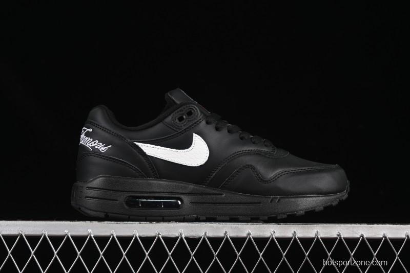 Nike Air Max 1 Retro Running Shoes with Half-Sole Air Cushion - HF8813-001