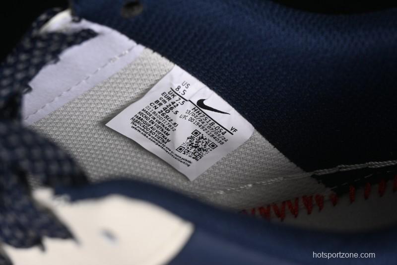 Nike Air Force 1 '07 Low Supreme Collaboration Grey Blue Casual Sneakers - HH7518-054