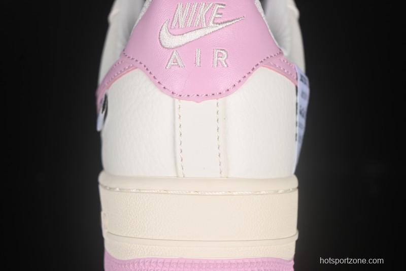 Nike Air Force 1'07 Low Custom Casual Sneakers with Full-Length Air Cushion - DD8959-100