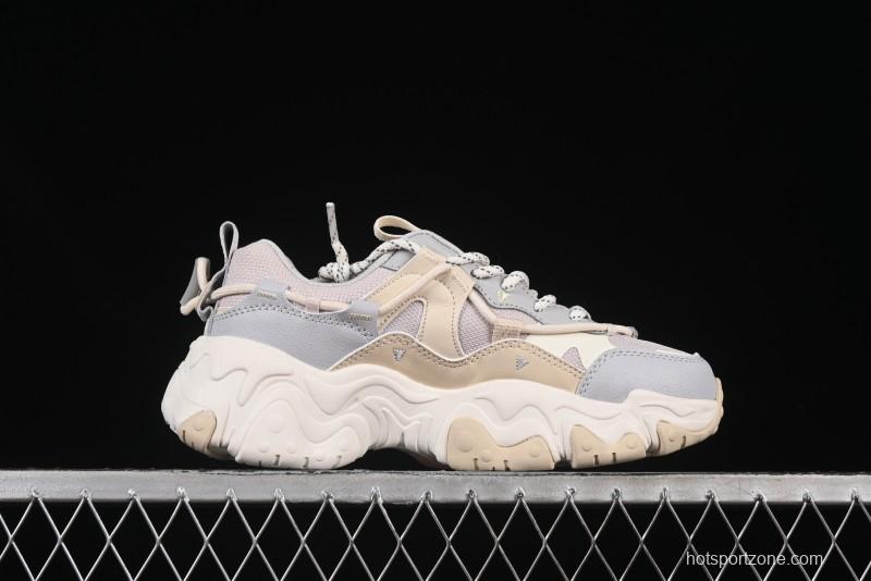 Fila Heritage Fluid Cat Claw 5.0 Vintage Dad Shoes with Lace-Up Design - F12W412105FLV