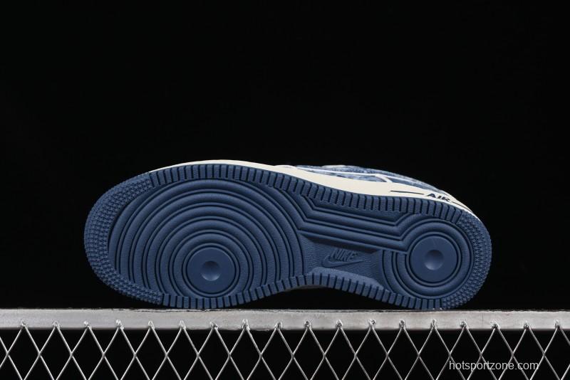 Nike Air Force 1 '07 Low LV Collaboration Blue Denim Casual Sneakers - SC9207-532
