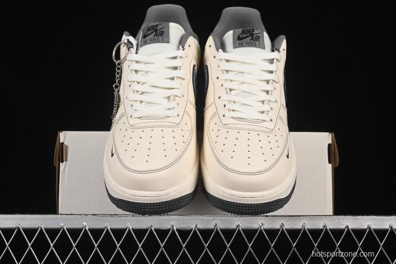 Nike Air Force 1 '07 Low Givenchy Collaboration Pattern Beige Grey Casual Sneakers - DF0188-057