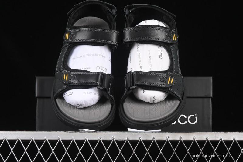 ECCO Off Trail Series Sport Leisure Sandals with Adjustable Hook-and-Loop Strap - 63251701001