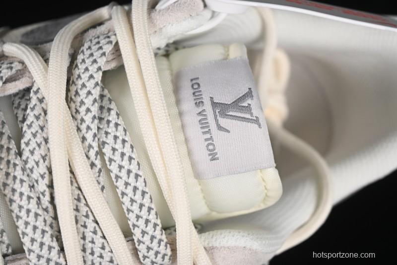 Nike Air Force 1 '07 Low LV Collaboration Two-Tone Red Heel Drawstring Casual Sneakers - DM6868-084