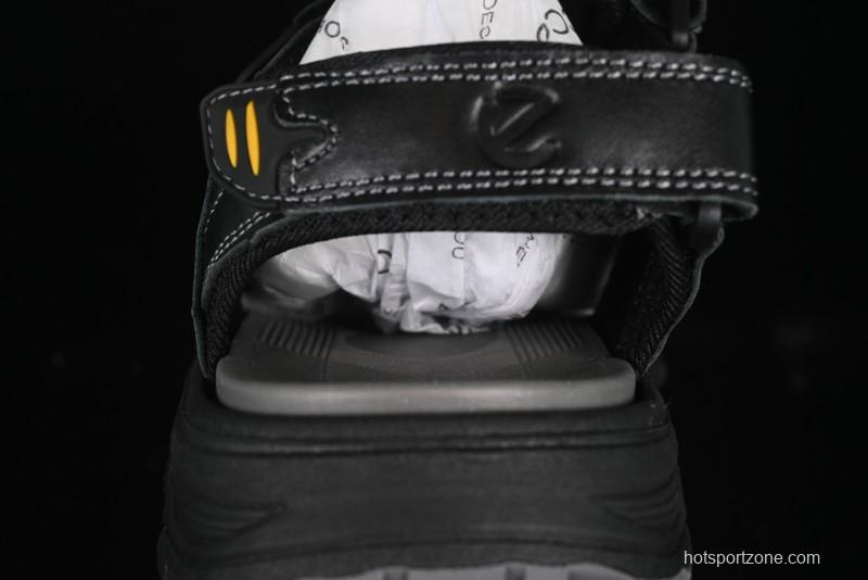 ECCO Off Trail Series Sport Leisure Sandals with Adjustable Hook-and-Loop Strap - 63251701001