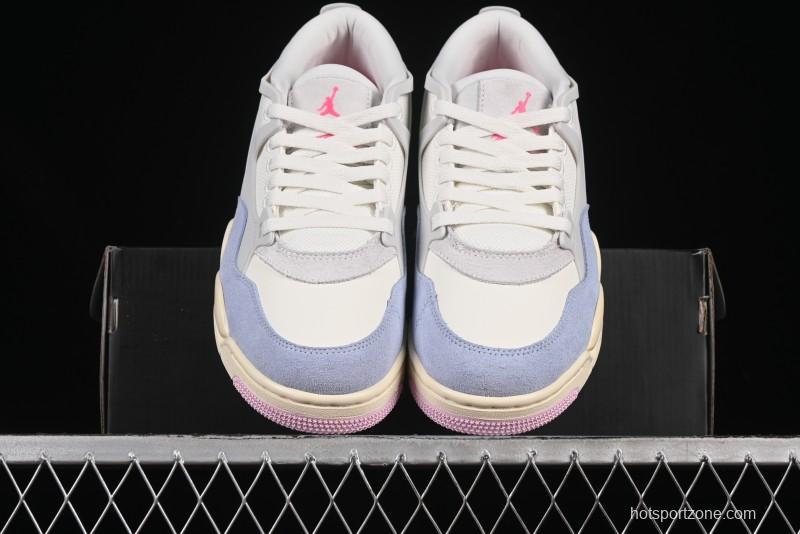 Nike Air Jordan 4 Remastered Retro Sneakers with Textile Mesh and Suede Upper - IB4466-025