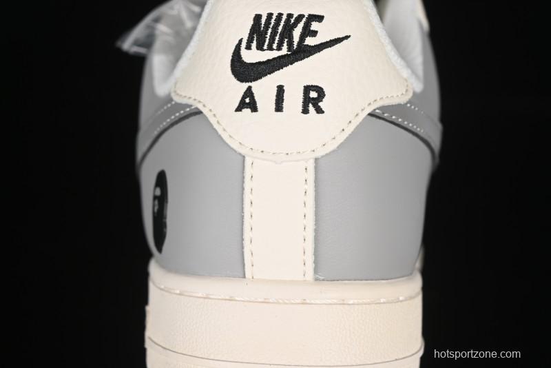 Nike Air Force 1'07 Low Bape Collaboration Beige Star Casual Sneakers - XS1958-571