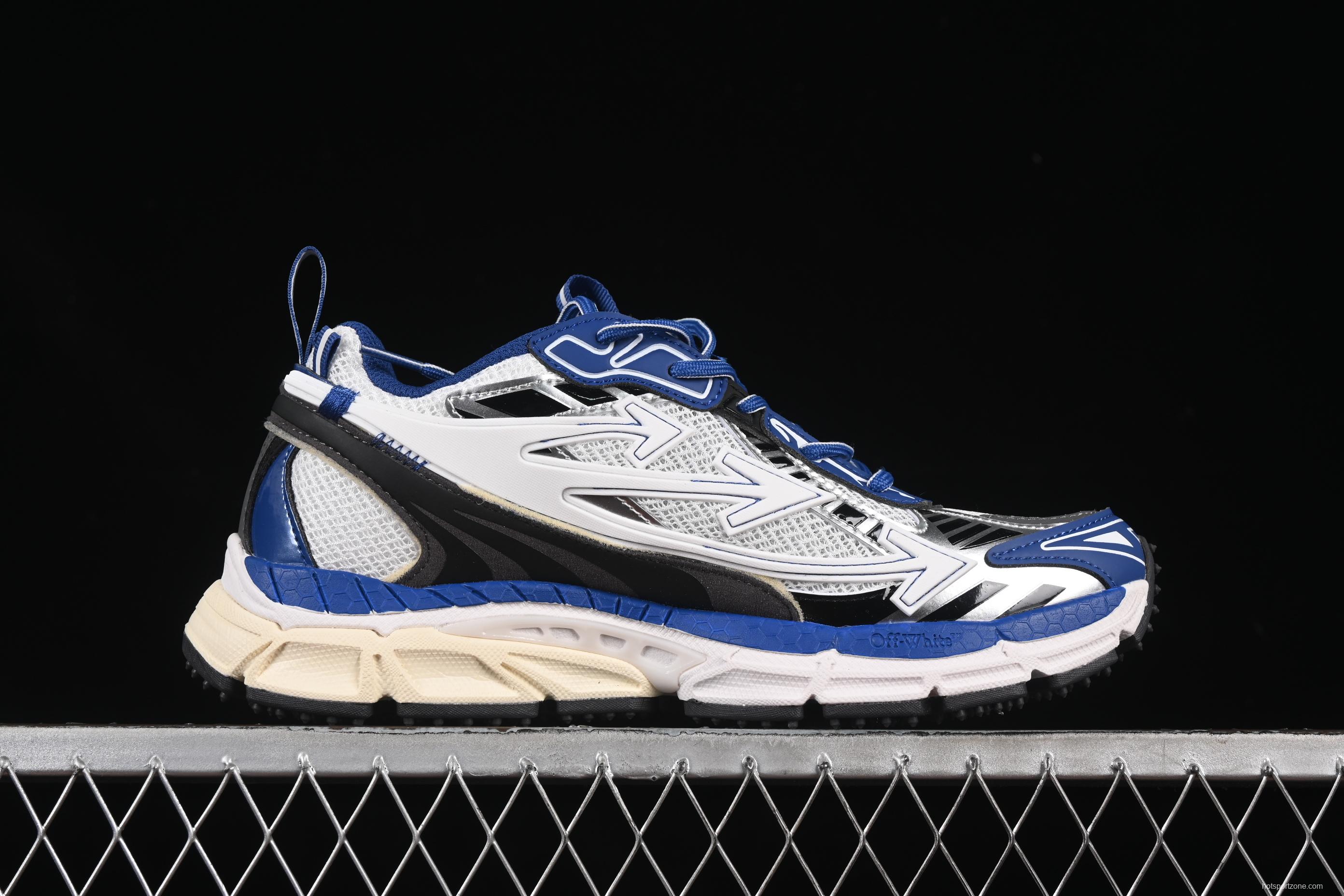 Off-White Be Right Low-Top Lifestyle Sneakers in White Blue - X.E5