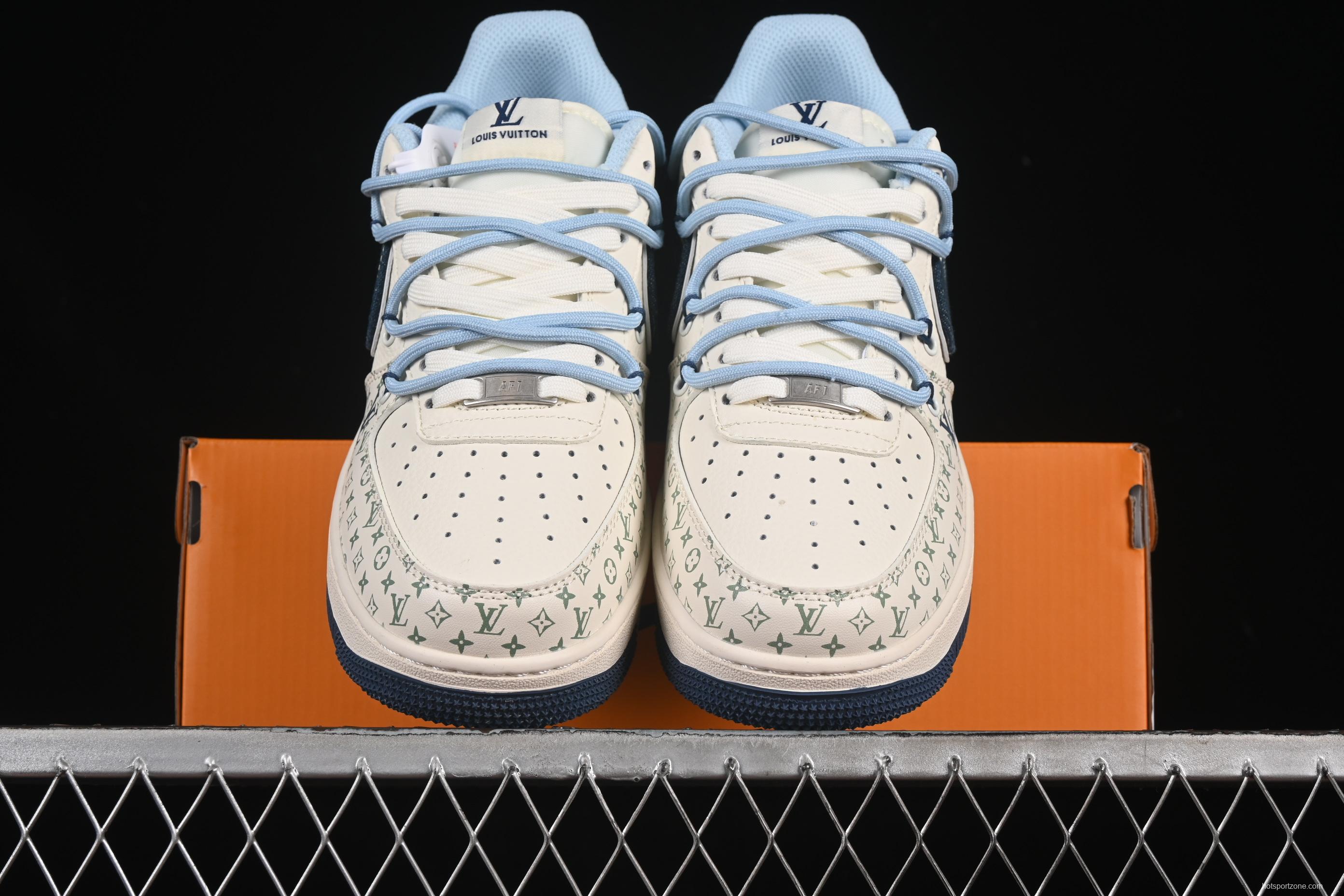 Nike Air Force 1'07 Low LV Collaboration Print Drawstring Casual Sneakers - DM6868-096