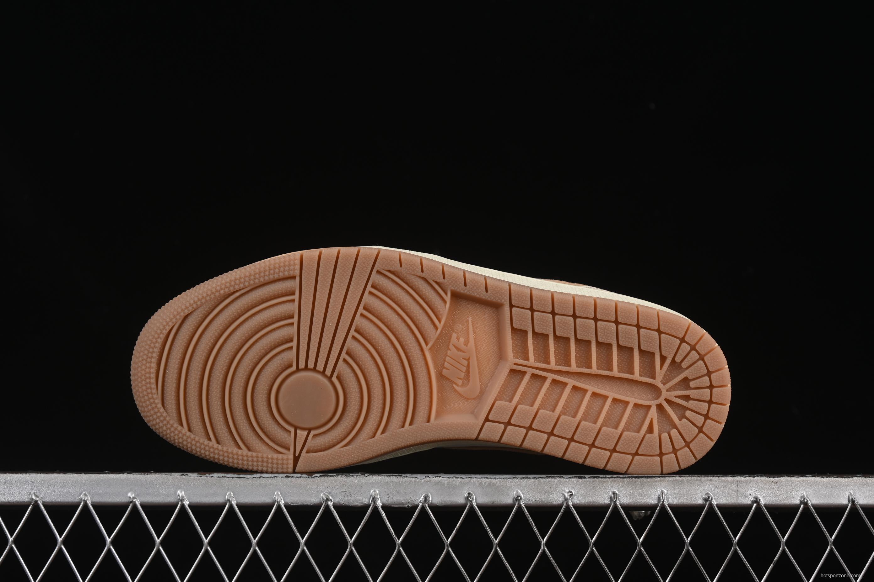 Nike Air Jordan 1 Low "Dongdan" Casual Sneakers in Coconut Milk White - IB8855-121