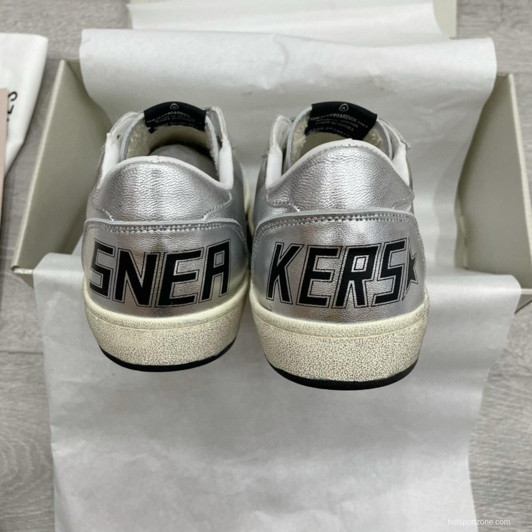 2024 Unisex GGDB White Silver Leather Low Top Sneakers MJ00260