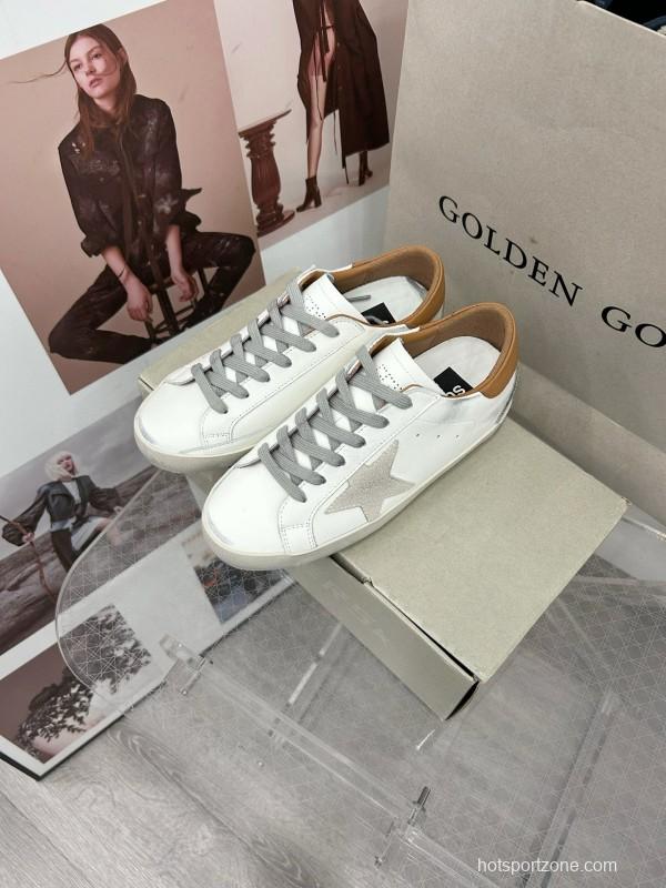 2025 Unisex GGDB White Brown Leather Sneaker MJ00260