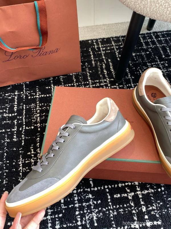 2024 Unisex LP Grey Suede Leather Plimsolls MJ00320