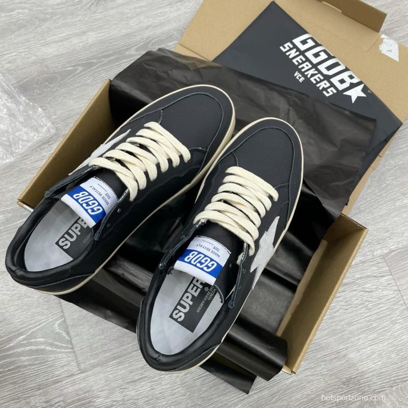 2024 Unisex GGDB Black White Leather Sneakers MJ00260