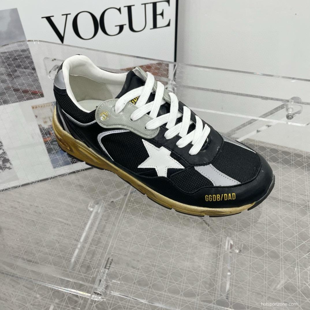 2024 Men GGDB Black White Suede Mesh Sneakers