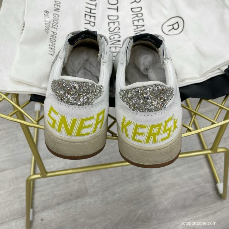 2024 Unisex GGDB White Silver Leather Sneakers MJ00260