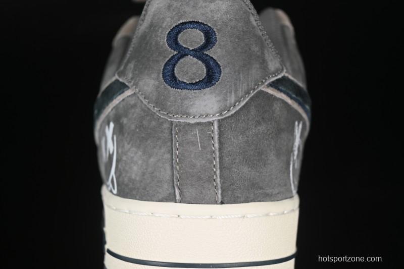 Nike Air Force 1'07 Low Grey Faced Prince Casual Sneakers - YD2452-808