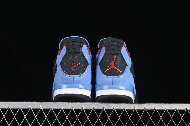 Nike Travis Scott Cactus Jack x Air Jordan 4 Retro AJ4 Collaboration Suede Blue - 308497-406