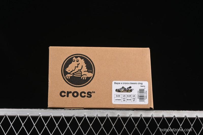 Bape x Crocs Classic Clog Camouflage Print Comfortable Versatile Clog - B.D4