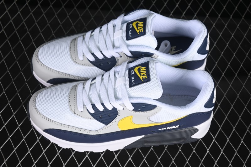 Nike Air Max 90 Retro Running Shoes with Visible Air Cushion - AJ1285-101