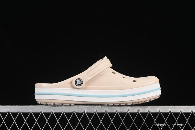 Crocs Classic Platform Clog Sandals Summer Two-Way Beach Sandals - B.D4