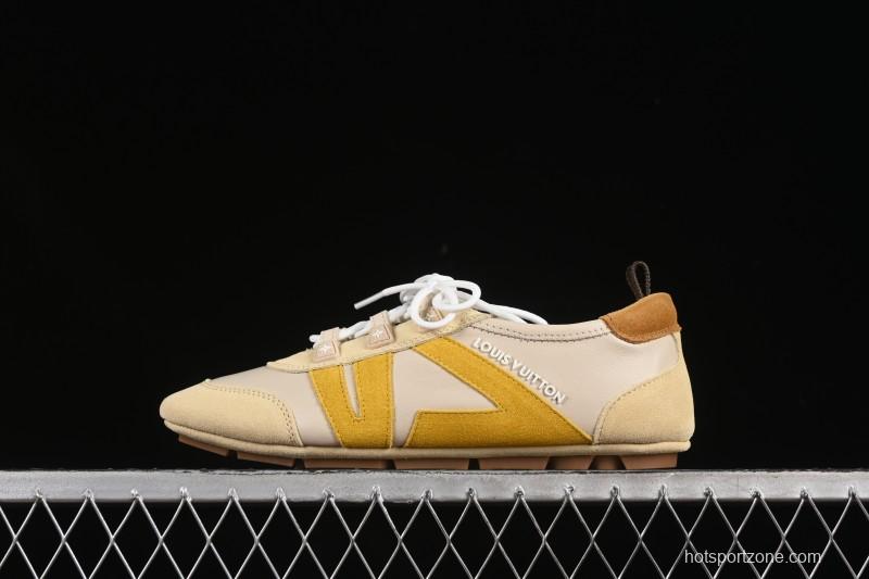 Louis Vuitton Sneakerina Round Toe Lace-Up Ballet Style Flat Training Shoes