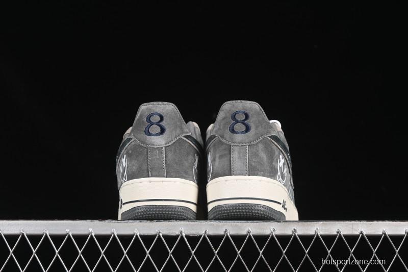 Nike Air Force 1'07 Low Grey Faced Prince Casual Sneakers - YD2452-808