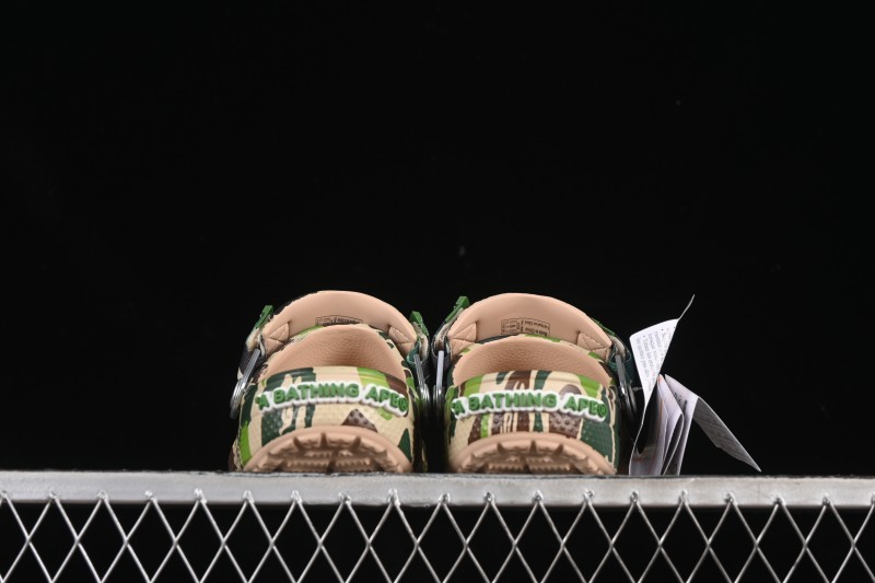 Bape x Crocs Classic Clog Camouflage Print Comfortable Versatile Clog - B.D4