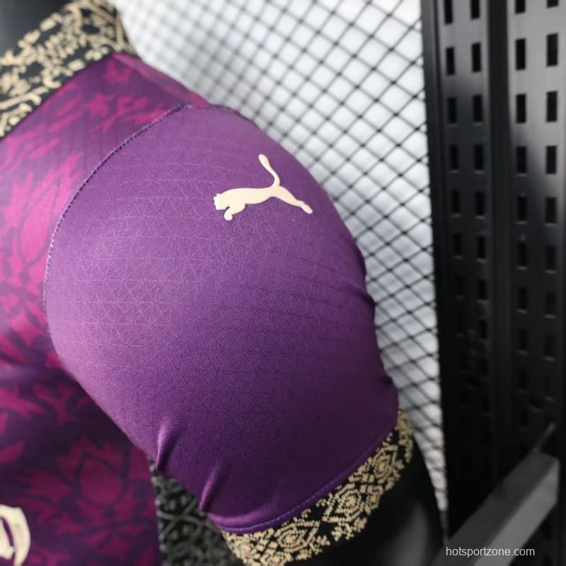 Player Version 25/26 AC Milan Redesigned Away Purple with Geometric Pattern Jersey