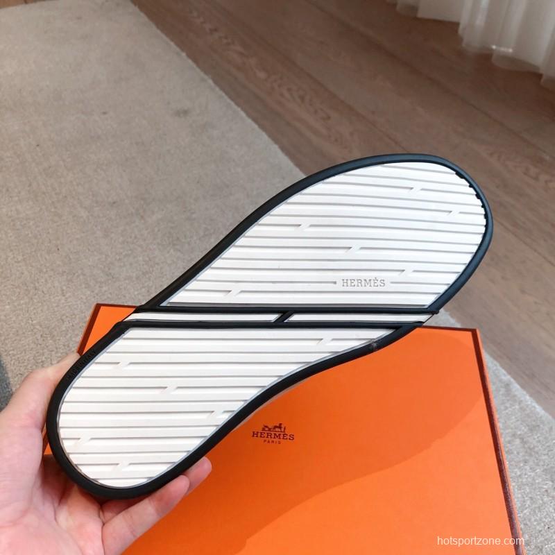 2025 Unisex H Beige White Suede Leather Sneakers AS00380