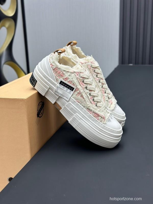 2025 Unisex XVESSEL White Canvas Plimsolls Distressed Design AS00260