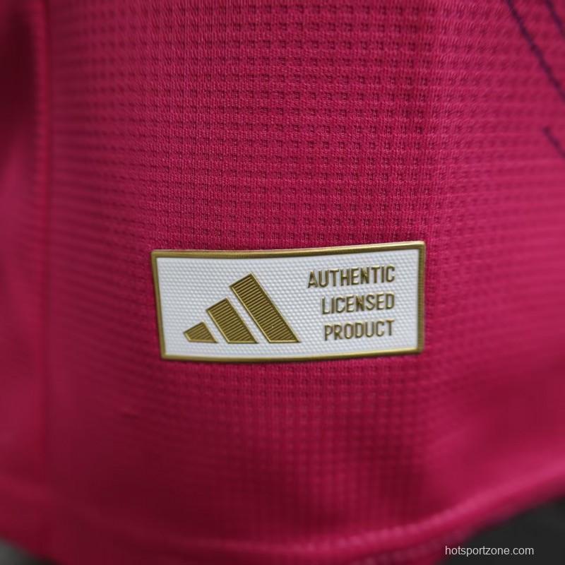 Player Version 25/26 Real Madrid Purple Pink with Geometric Wave Pattern Jersey