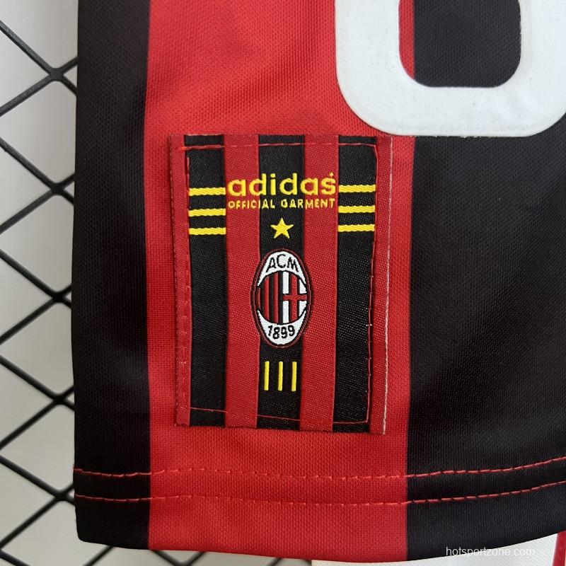 98/99 Kids AC Milan Home Size 16-28 Jersey