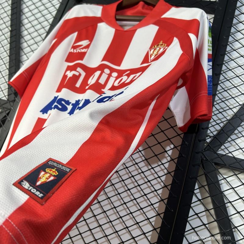 08/09 Retro Sporting Gijon Home Jersey