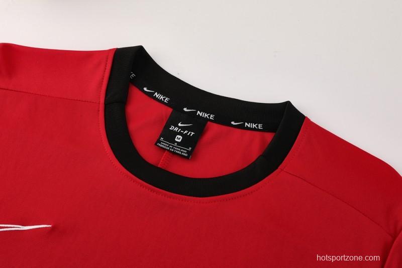 2025 NIKE Red Short Sleeve Jersey + Shorts