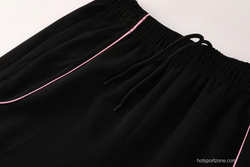 2025 Inter Miami Black Full Hoodie Zipper Jacket +Long Pants