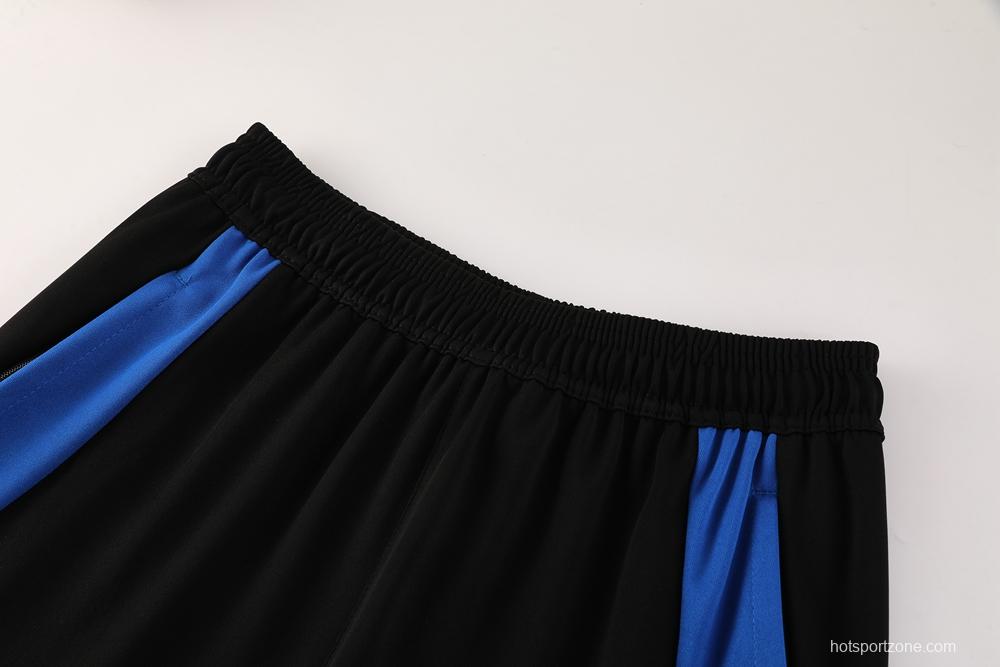 2025 Adidas Light Grey & Black with Leopard Print Pattern Half Zipper Jacket +Long Pants