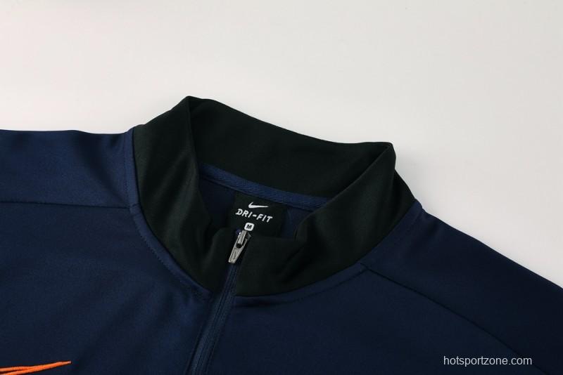 2025 Nike Navy Full Hoodie Zipper Jacket +Long Pants
