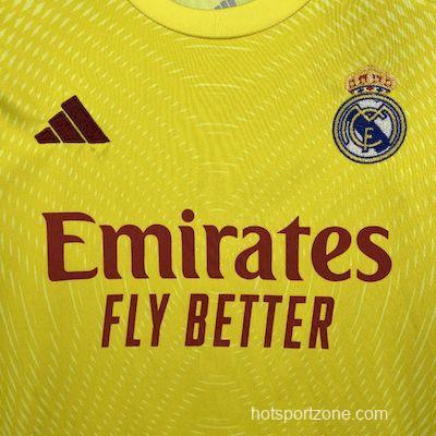 2025/26 Kids Real Madrid Yellow Goalkeeper Kit