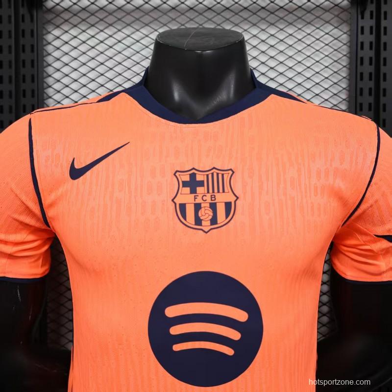 Player Version 25/26 Barcelona Third  Orange Jersey