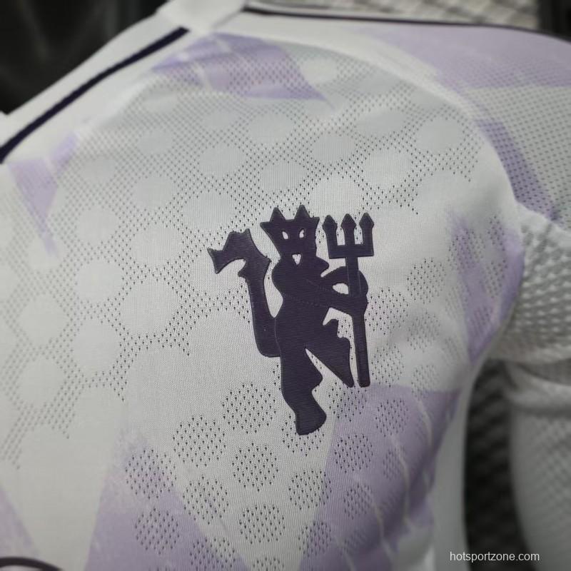 Player Version 25/26 Manchester United Away Long Sleeve Jersey