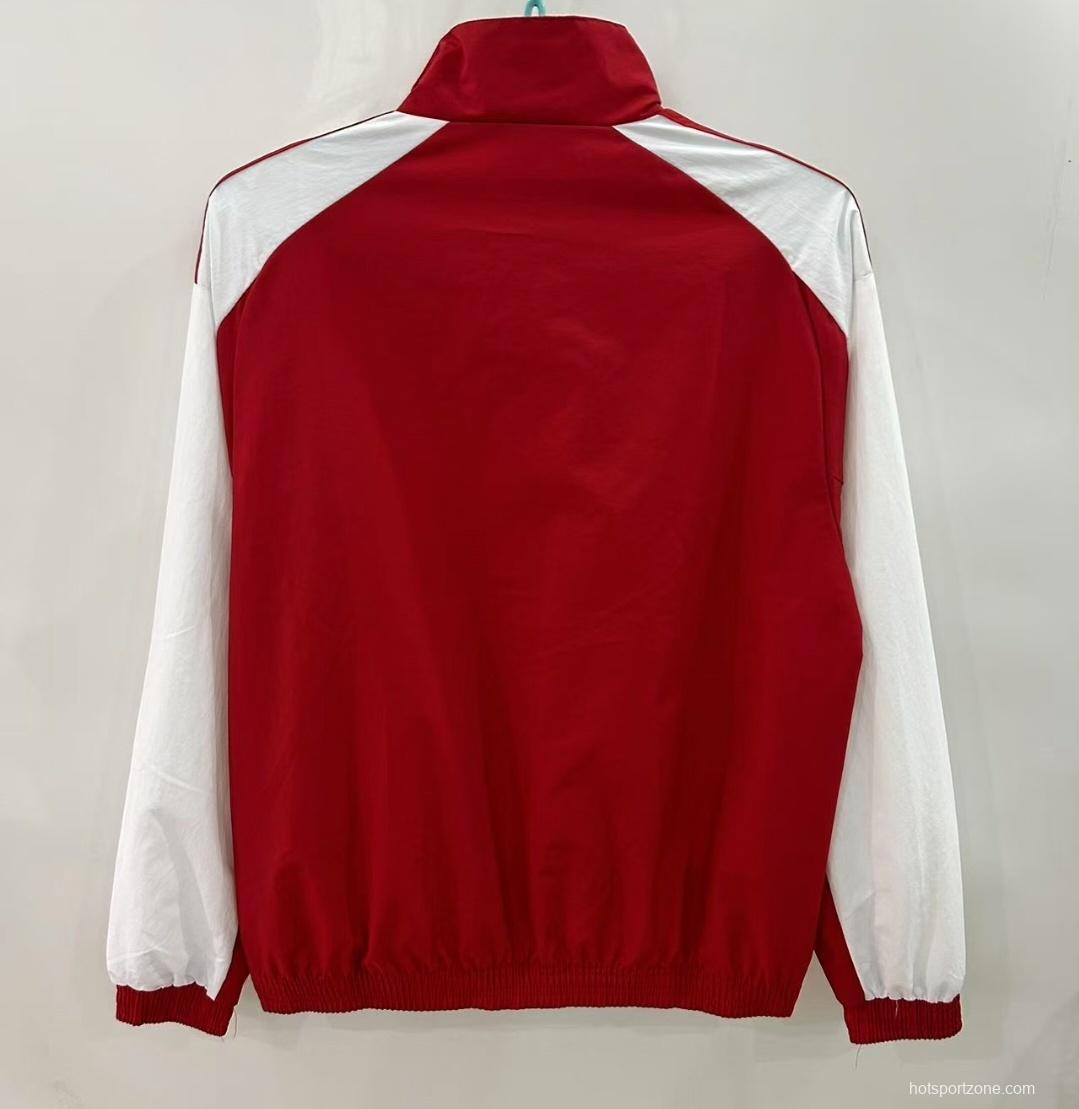 25/26 Arsenal Red/White Windbreaker