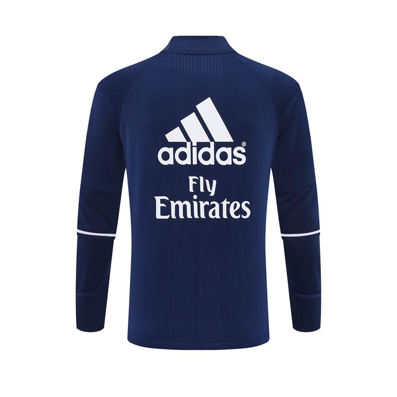 Retro 16/17 Real Madrid Royal Blue Half Zipper Jacket