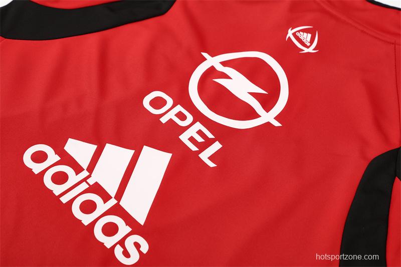 Retro 05/06 AC Milan Red Half Zipper Jacket+Long Pants